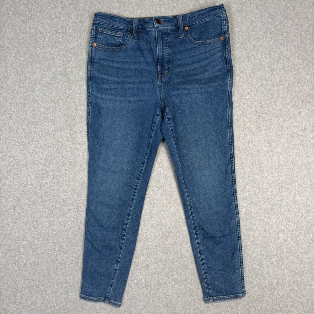 Madewell Women's Size 30 10" High Rise Skinny Cropped Leg Blue Jeans
